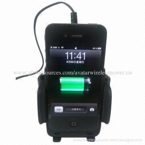 Qi car wireless charger, 12V input, for mobile phones